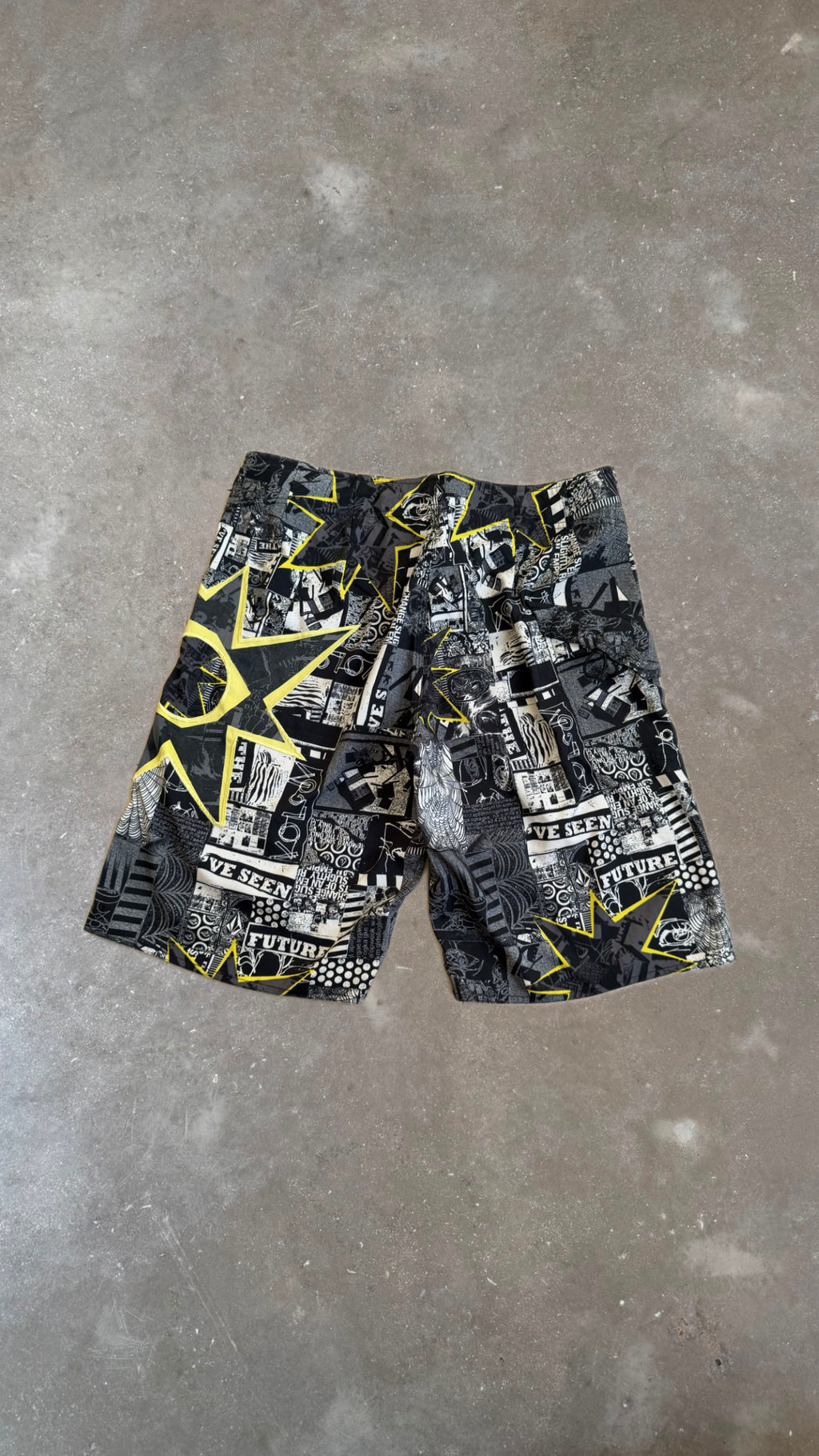 Volcom Colorblock Boardshorts (Black/Yellow)