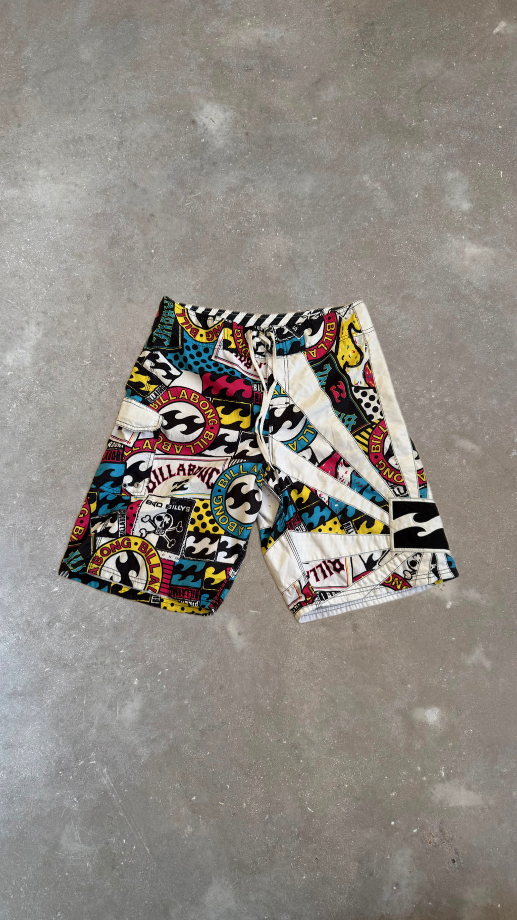 Billabong Colorful Boardshorts (White/Yellow) SIGNATURE