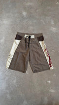 BS0145 Body Glove Brown and White Vintage Boardshorts (32")