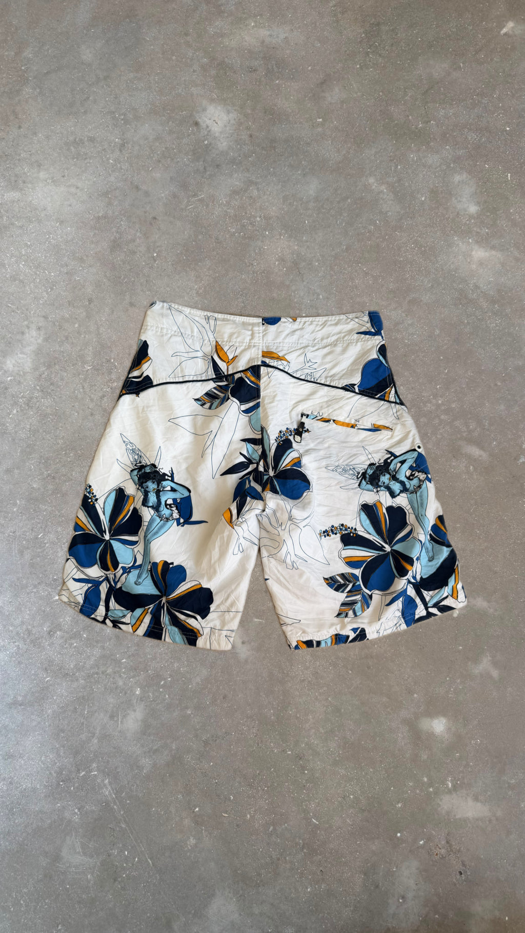 LOST FLORAL WHITE BOARDSHORTS
