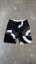 BS0156 Rip Curl Black and White  Vintage Boardshorts (38")