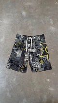 Volcom Colorblock Boardshorts (Black/Yellow)
