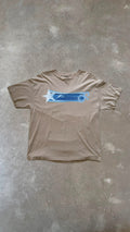 TS0015 OP Beige and Blue Vintage T-Shirt (XL)