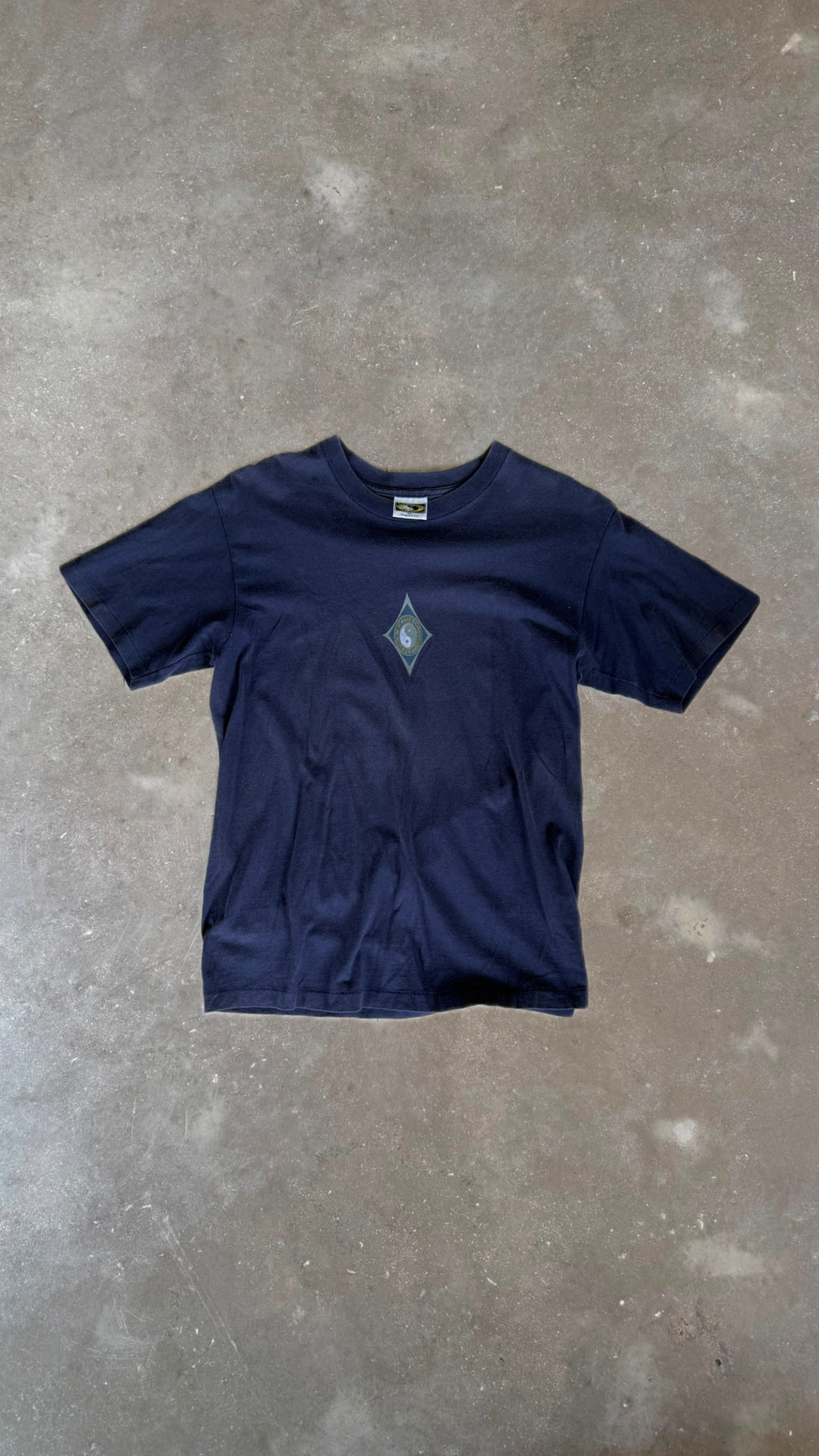 TS0022 T&C SURF Blue Yin and Yang Vintage T-Shirt (M)
