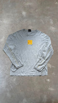 TS0032 Nautica Gray and Yellow Long Sleeve Vintage T-Shirt (L)