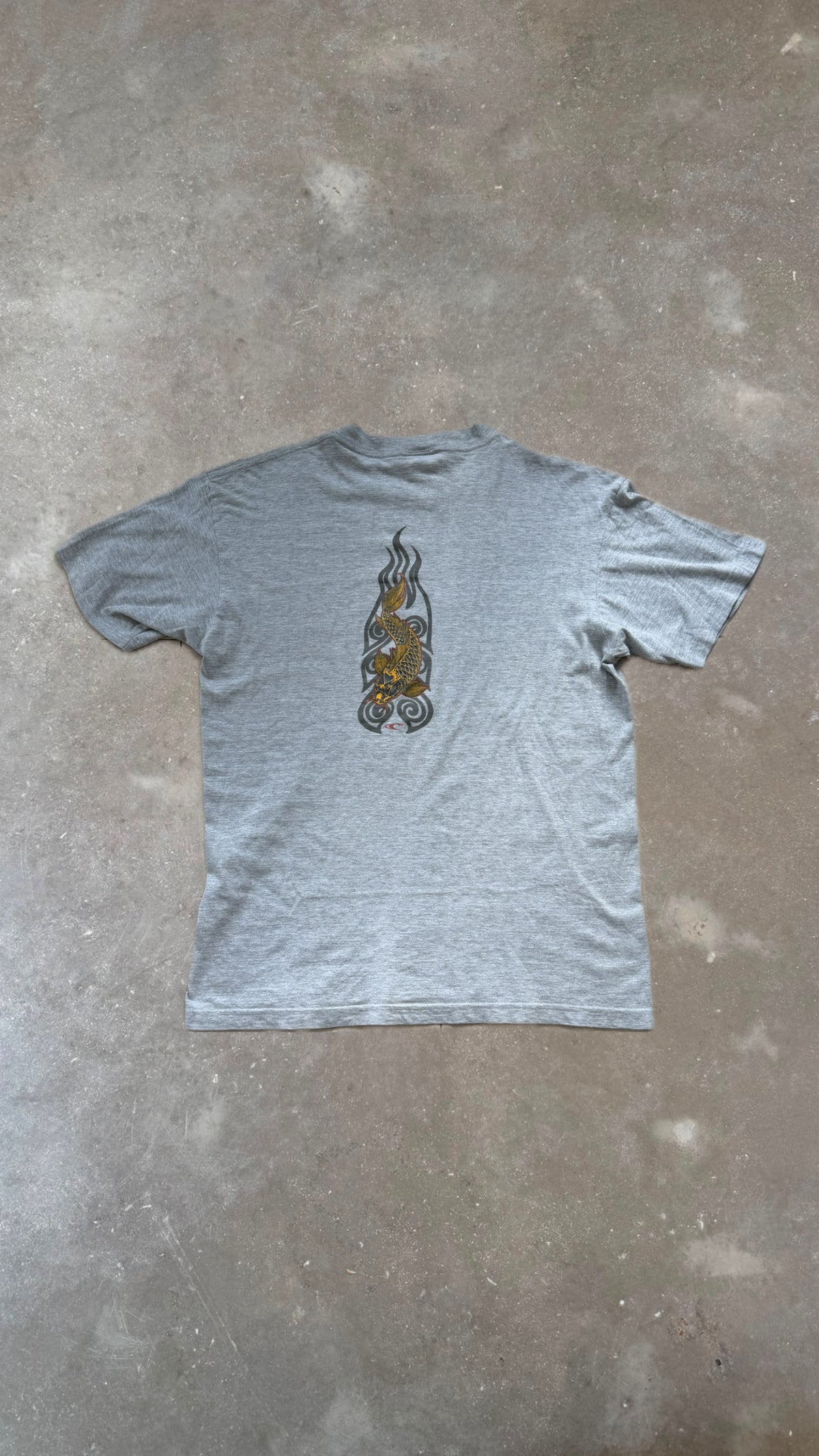 TS0039 O'neill Gray Fish Vintage T-Shirt (L)