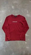 TS0041 Quicksilver Red, Blue and White Long Sleeve Vintage T-Shirt (L)