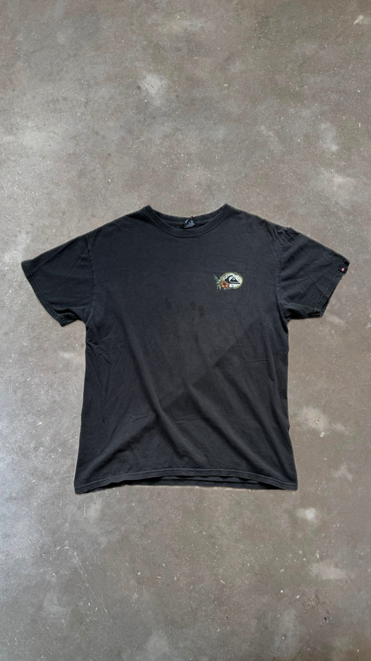TS0044 Quicksilver Black Sunset Vintage T-Shirt (L)