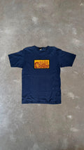 TS0046 Volcom Blue and Yellow Vintage T-Shirt (L)