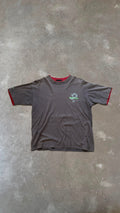 TS0006 Unbranded Gray and Red Vintage T-Shirt (L)